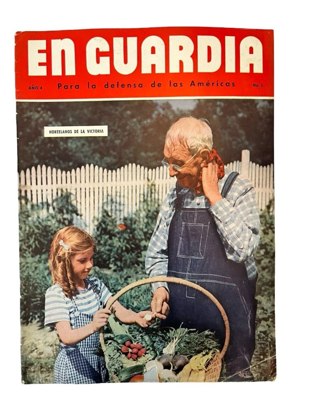 En Guardia Spanish Magazine WWII Era Propaganda Año 4 No 2 Vintage